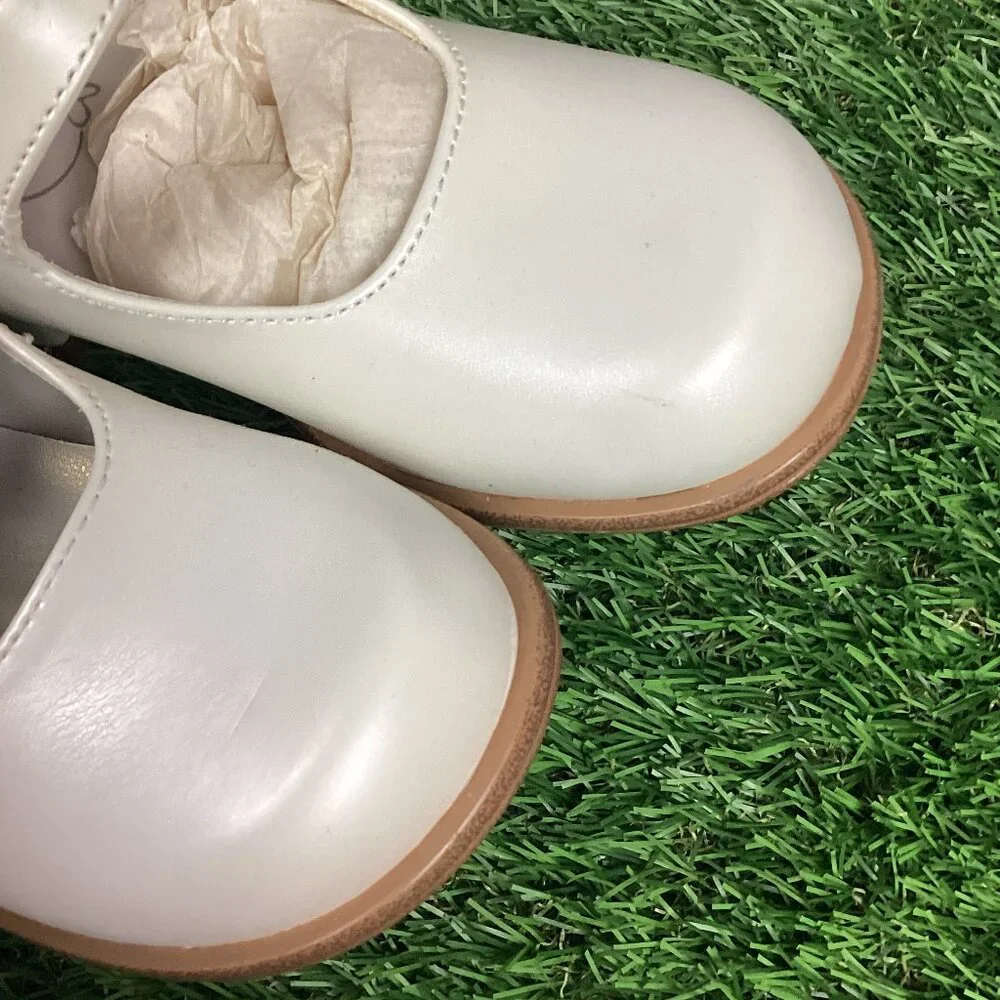 Vintage Girls White Dress Shoes and Purse New 9 Toddler